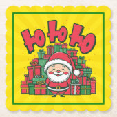 Jolly Cartoon Santa Christmas-67748 Untersetzer (Vorderseite)