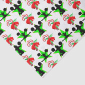 JOLLY CHEERLEADER CHRISTMAS DESIGN SEIDENPAPIER (Ausschnitt)