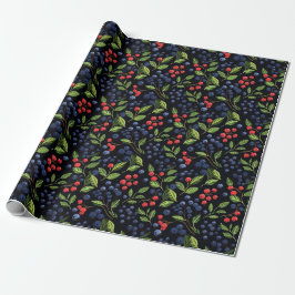 Jolly Christmas Berries präsentiert Geschenkwrap Geschenkpapier