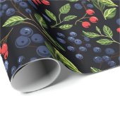 Jolly Christmas Berries präsentiert Geschenkwrap Geschenkpapier (Rolleneckpunkt)