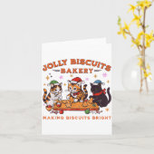 Jolly Christmas Biscuits Bakery Baking Crew Xmas C Karte (Gelbe Blume)