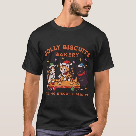 Jolly Christmas Biscuits Bakery Baking Crew Xmas C T-Shirt (Vorderseite)