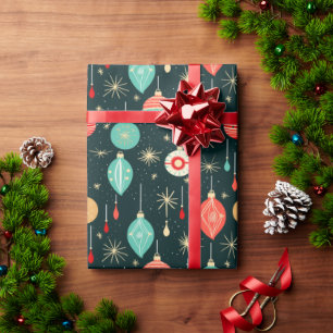 Jolly Christmas Carol Vintag Gift Wrap Geschenkpapier