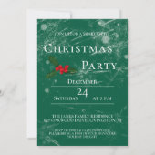 Jolly Christmas Cheers mit Santa Champagne Einladung (Rückseite)