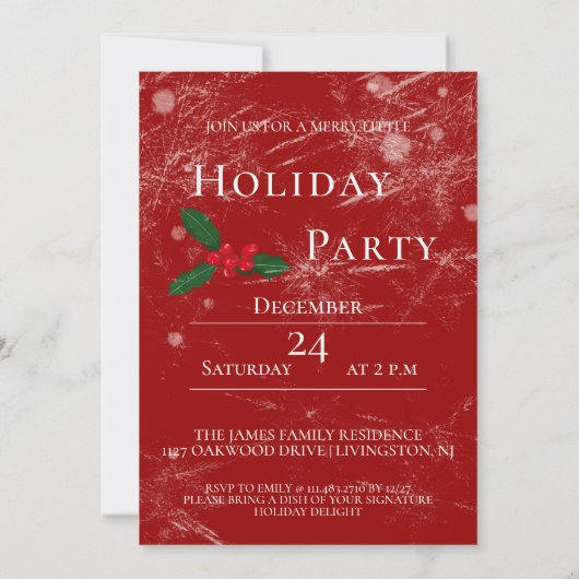 Jolly Christmas Cheers Santa champagne Holiday Einladung (Rückseite)