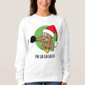 Jolly Christmas Dackel Sweatshirt (Vorderseite)