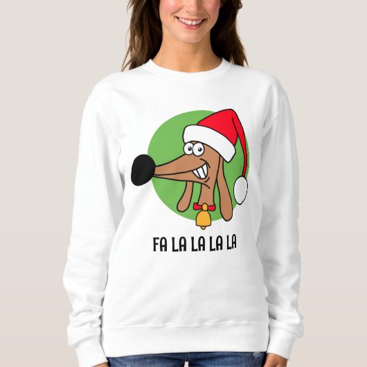 Jolly Christmas Dackel Sweatshirt (Vorderseite)