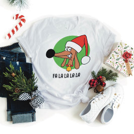 Jolly Christmas Dackel T - Shirt