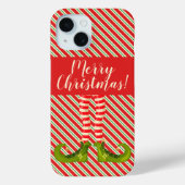 Jolly Christmas Elf Legs and Stripes Case-Mate iPhone Hülle (Rückseite)