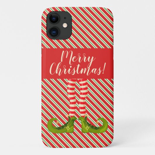 Jolly Christmas Elf Legs Case-Mate iPhone Hülle (Rückseite)