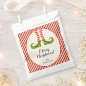 Jolly Christmas Elf Legs Stripes Holiday Geschenktütchen (Ausgeschnitten)