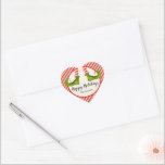 Jolly Christmas Elf Legs Stripes Holiday Herz-Aufkleber<br><div class="desc">Freuen Sie sich auf frische Beine mit rot-Elfenbeingestreiften Strumpfhosen und grüne Stiefel mit Glocken und Ihre Weihnachtsdetails in schicker Schrift. Diese HEART-Sticker sind für Gastgeschenke,  Geschenke,  Einladungen,  hausgemachte Speisegeschenke und vieles mehr geeignet. ***ALLE SHAPES sind bereits für Sie in unserem Shop fertig und sehen die MATCHING-Artikel in der Sammlung.</div>