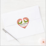 Jolly Christmas Elf Legs Stripes Holiday Herz-Aufkleber<br><div class="desc">Freuen Sie sich auf frische Beine mit rot-Elfenbeingestreiften Strumpfhosen und grüne Stiefel mit Glocken und Ihre Weihnachtsdetails in schicker Schrift. Diese HEART-Sticker sind für Gastgeschenke,  Geschenke,  Einladungen,  hausgemachte Speisegeschenke und vieles mehr geeignet. ***ALLE SHAPES sind bereits für Sie in unserem Shop fertig und sehen die MATCHING-Artikel in der Sammlung.</div>