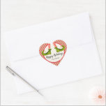 Jolly Christmas Elf Legs Stripes Holiday Herz-Aufkleber<br><div class="desc">Freuen Sie sich auf frische Beine mit rot-Elfenbeingestreiften Strumpfhosen und grüne Stiefel mit Glocken und Ihre Weihnachtsdetails in schicker Schrift. Diese HEART-Sticker sind für Gastgeschenke,  Geschenke,  Einladungen,  hausgemachte Speisegeschenke und vieles mehr geeignet. ***ALLE SHAPES sind bereits für Sie in unserem Shop fertig und sehen die MATCHING-Artikel in der Sammlung.</div>