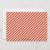 Jolly Christmas Elf Legs Stripes Holiday Invites (Rückseite)