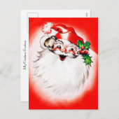 Jolly Christmas Greetings Feiertagspostkarte (Vorne/Hinten)