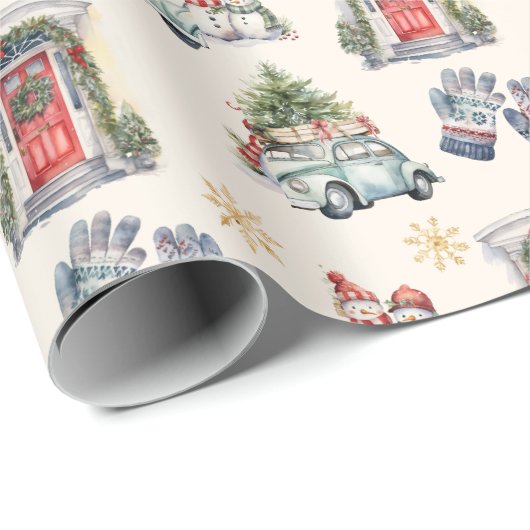 Jolly Christmas Magic Wrapping Paper | Geschenkwra Geschenkpapier (Rolleneckpunkt)