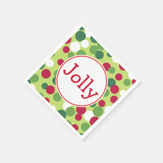 Jolly Christmas Napkins Serviette (Ecke)