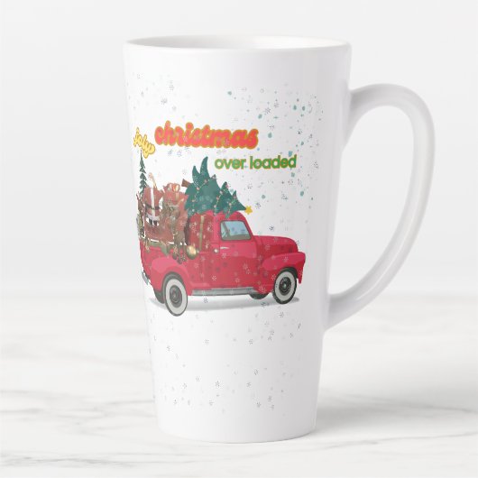 Jolly Christmas Overloaded Truck Milchtasse (Rechts)