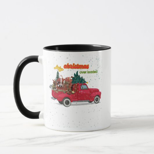 Jolly Christmas Overloaded Truck Tasse (Links)