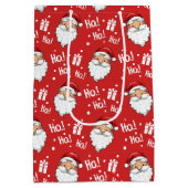 Jolly Christmas Santa Claus Mittlere Geschenktüte (Rückseite)