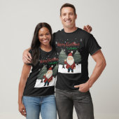 Jolly Christmas Santa Festive Custom T - Shirt (Unisex)