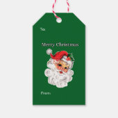 Jolly Christmas Santa Geschenkanhänger (Vorderseite)