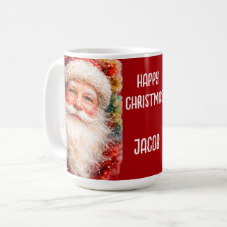Jolly Christmas Santa Portrait Kaffeetasse