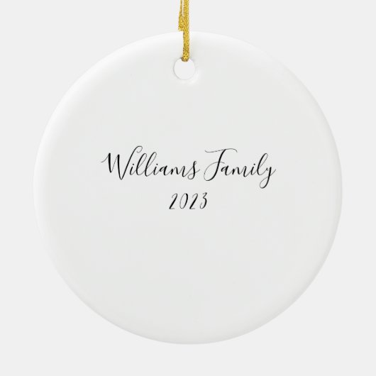 Jolly Christmas Snowman Holiday Ornament (Hinten)