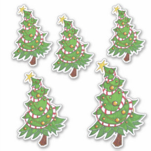 Jolly Christmas Tree Vinyl Cut Aufkleber