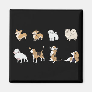 Jolly Corgis Magnet