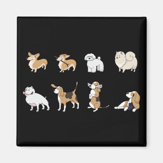 Jolly Corgis Magnet (Vorne)