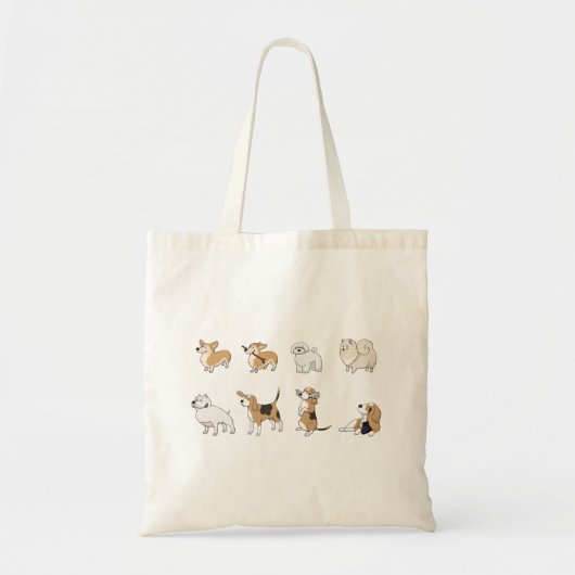 Jolly Corgis Tragetasche (Vorne)