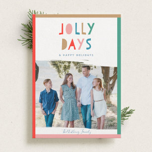 Jolly Days Holiday Foto Cards Einladung