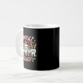 Jolly Dental Squad Celebration Christmas Teeth Den Kaffeetasse (Vorderseite Links)