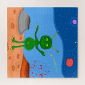 Jolly die Niedliche Alien Puzzle (Horizontal)