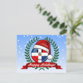 Jolly Dominican Republic Flag Weihnachten (Stehend Vorderseite)