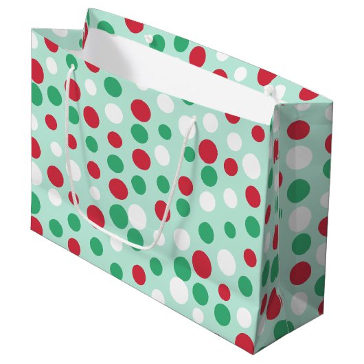 Jolly Dots-Geschenktasche Große Geschenktüte (Vorderseite Schrägansicht)