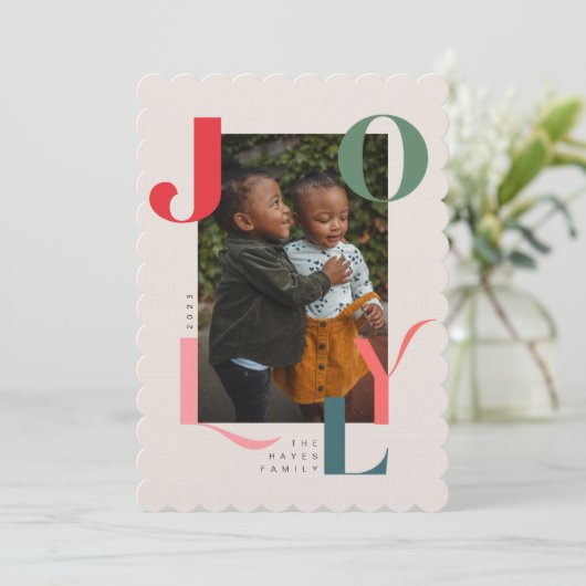 Jolly Einladung (Stehend Vorderseite)