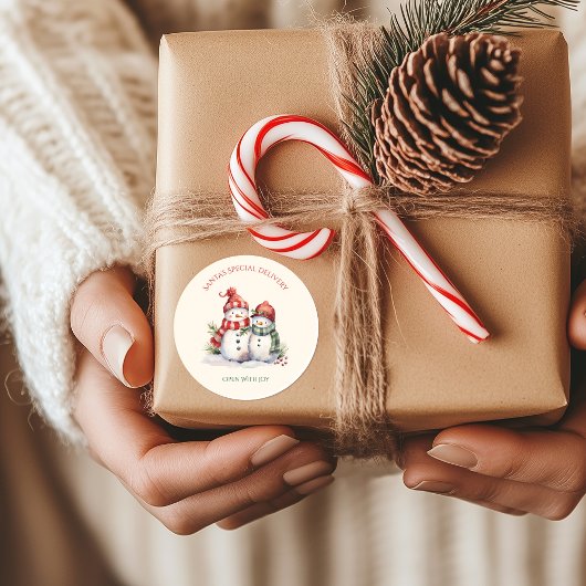 Jolly Festive Christmas Stickers | Holiday Labels