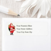 Jolly fett Stehenden Weihnachtsmann mit Spielzeugt (Insitu)