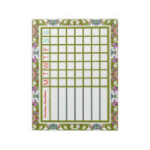 Jolly fröhlicher Weihnachts-Erinnerung-Planer Notizblock (Rotiert)