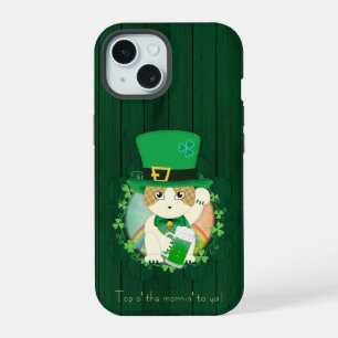 Jolly Ginger Tabby Irish Cheer iPhone 15 Hülle