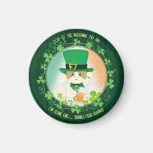 Jolly Ginger Tabby Irish Cheer Magnet (Vorne)