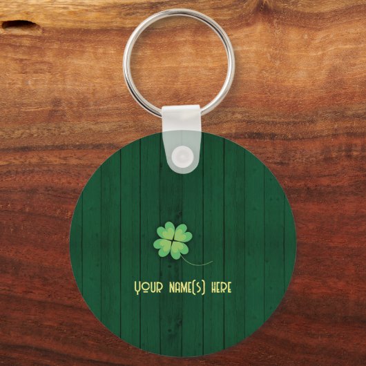 Jolly Ginger Tabby Irish Cheer Schlüsselanhänger (Rückseite)