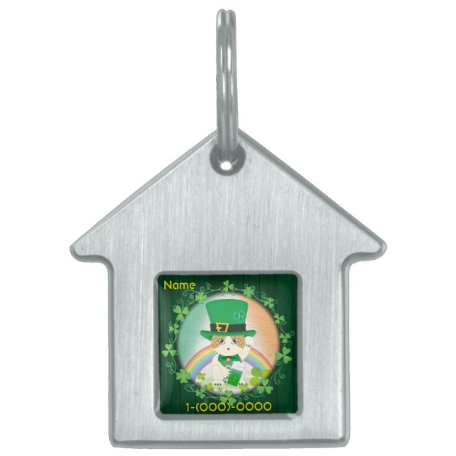 Jolly Ginger Tabby Irish Cheer Tiermarke (Vorderseite)