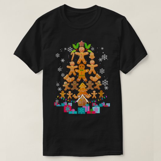Jolly Gingerbread Christmas Tree Tee Gingerbread D (Design vorne)