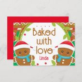 Jolly Gingerbread Männer gebacken mit Liebe (Vorne/Hinten)