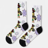 Jolly Gingerbread Socken (Linkes Detail)