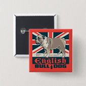 Jolly Good English Bulldog Button (Vorne & Hinten)